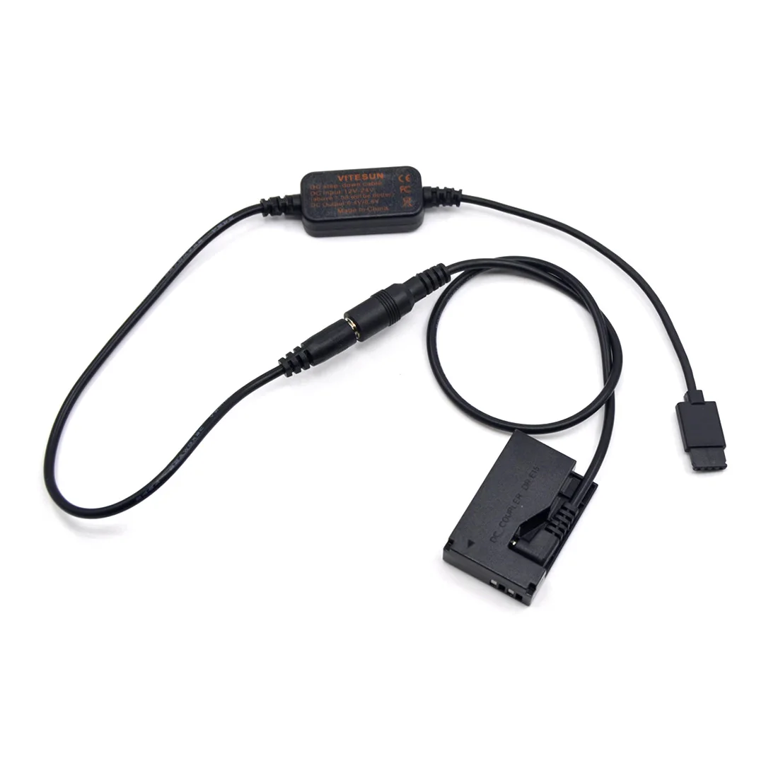 LP-E12 Dummy Battery DR-E15 DC Coupler+Adapter Cable for DJI Ronin-S to Supply Power for Canon SX70HS EOS-100D kiss x7 Rebel SL1