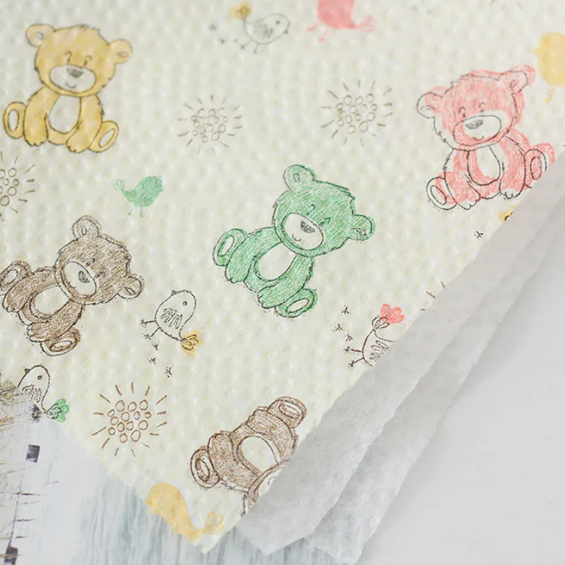 Bear roll paper printing paper towel cute cartoon core roll Bath Toilet Roll Paper 3 Ply Tissue Roll household toilet paper