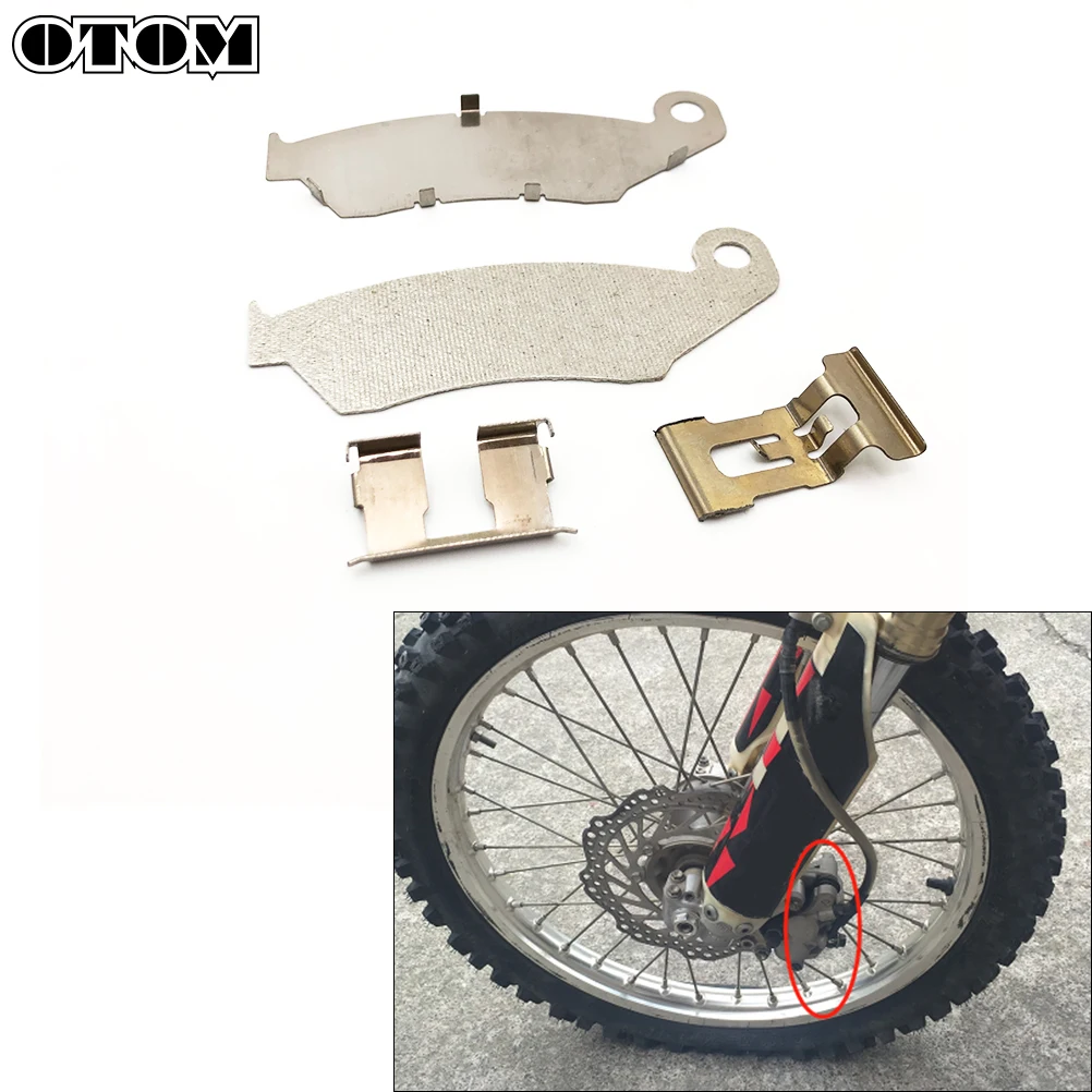 OTOM-Kit de réparation d\'étrier de frein avant et arrière pour moto, goupille de guidage, coussinets d\'isolation à ressort pour Nissan Honda CR125R,