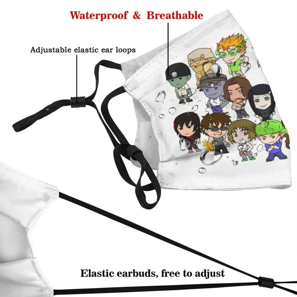 Mystic Suburbians Washable Trending Customized Pm2.5 Filter Mask Mystic Suburb Webcomic Web Comic Sheena Witless Band