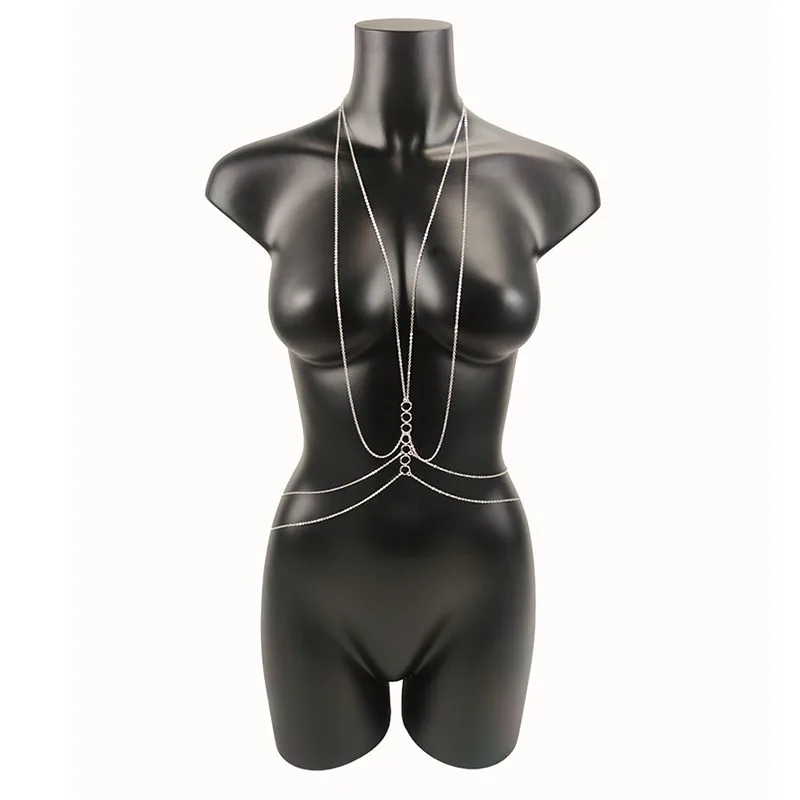 Körper Kette Körper Schmuck Brust Kette Bikini Sexy Mode Bauch Ketten Taille für Frauen Goth Strand Sommer Punk Geschenk Zubehör