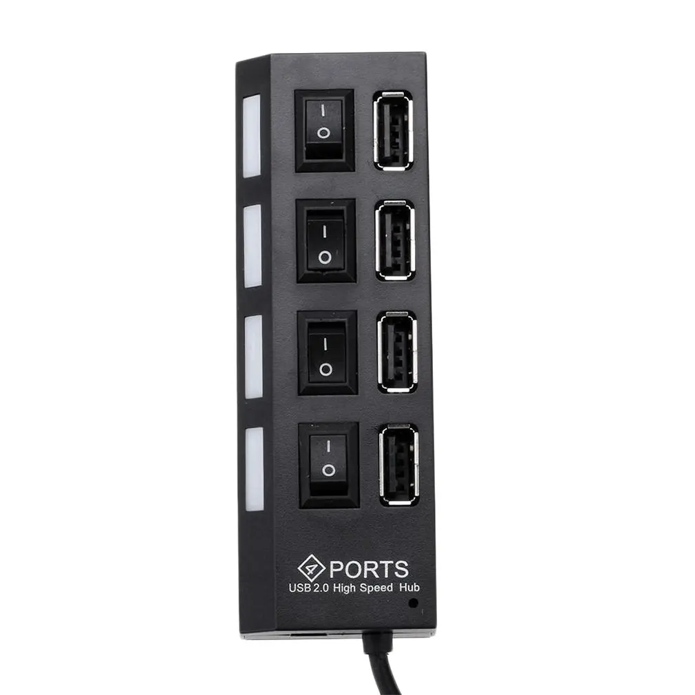 Cubo externo de alta velocidade da expansão de 4 portas usb 2.0 multi em fora para o interruptor