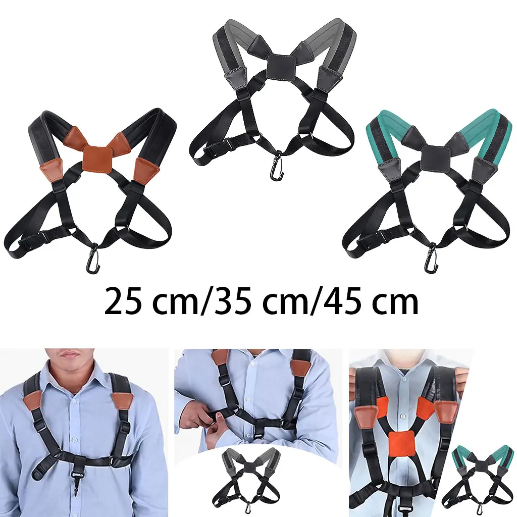 Adult Child Soft Sax Strap Hook Saxophone Shoulder Strap Saxophone Strap Harness for Alto Tenor Soprano Saxophone