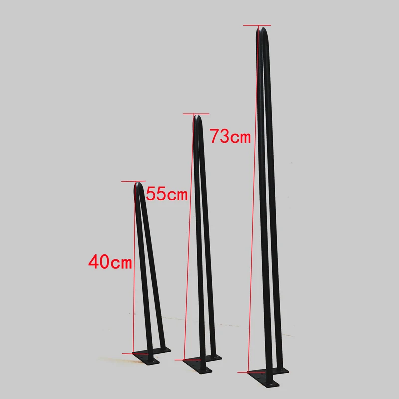 4Pcs 4-28Inch Metal Hairpin Table Desk Leg Solid Iron Wire Support  For Sofa Cabinet Chairs DIY Handcrafts Furniture Hardware