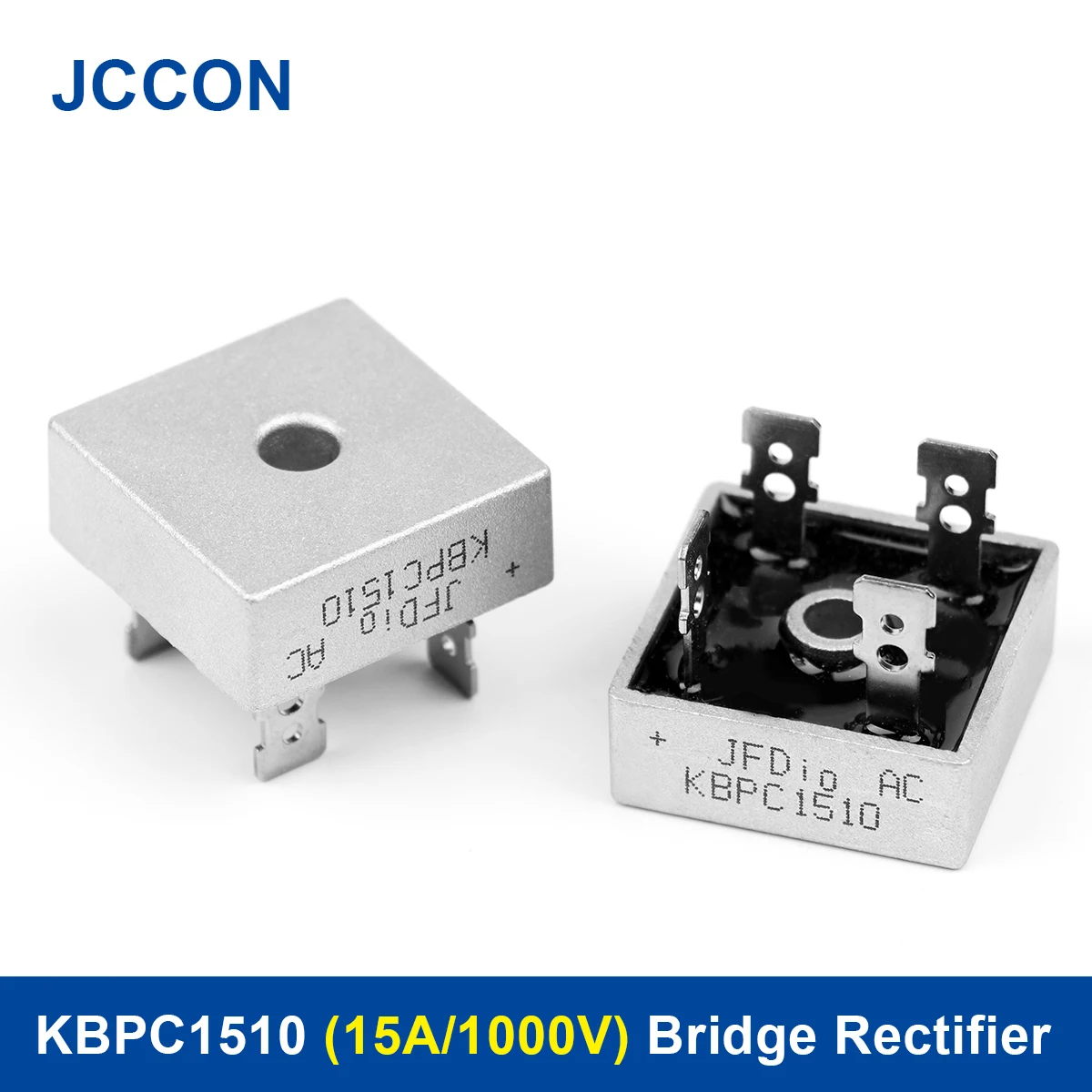 2Pcs KBPC1510 Diode Bridge Rectifier Diode 15A1000V KBPC 1510 Power For Air ConditionerElectric Welding Machine