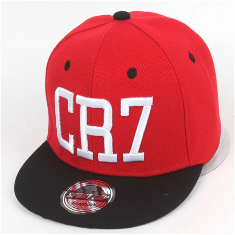 Brand Children Soccer Star Ronaldo CR7 Embroidery Kids Baseball Cap Hat Bone Boys Girls Sports Snapback Hip-hop Caps Gorras