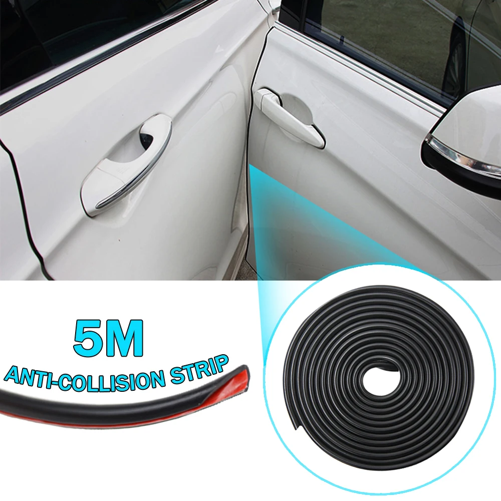 

Universal Car Door Edge Rubber Scratch Protector 5M Moulding Strip Protection Strips Sealing Anti-rub DIY Car-styling Cover