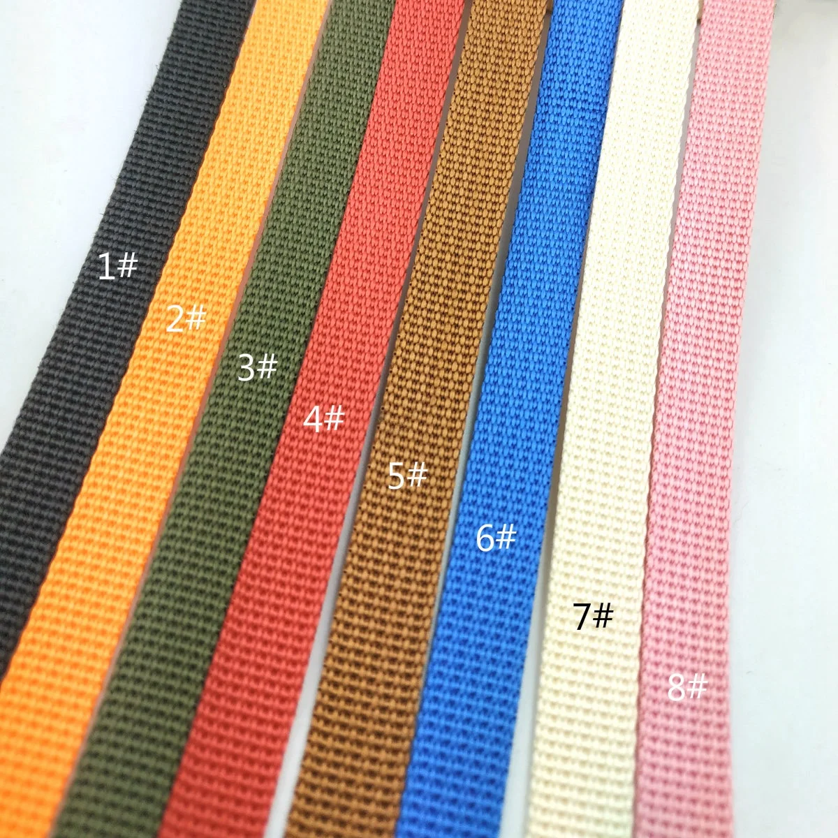 8 Colors 10mm Width 50 Yards High Quality Nylon Webbing Straps Tapes For DIY Decor Bags Belt Handmade Sewing Accessories