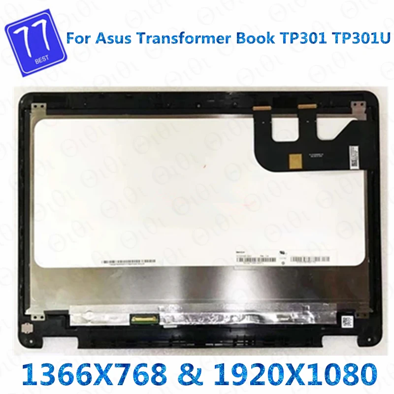 Original para asus transformador livro tp301 tp301u tp301uj tp301ua 13.3 "portátil tela lcd de toque digitador assembléia