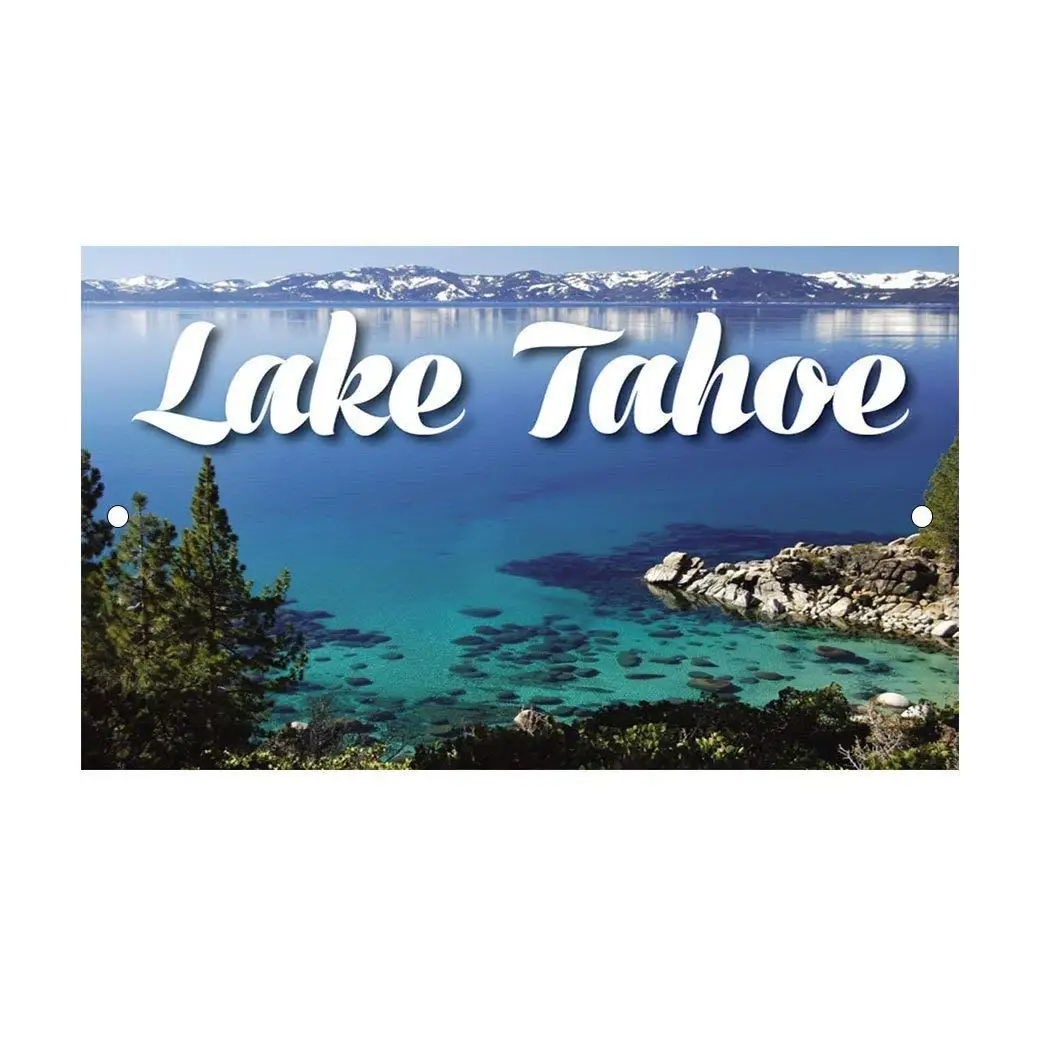 Guadalupe Ross Metal  Place Lake Tahoe Wall Decor Metal Sign 12x8 Inches