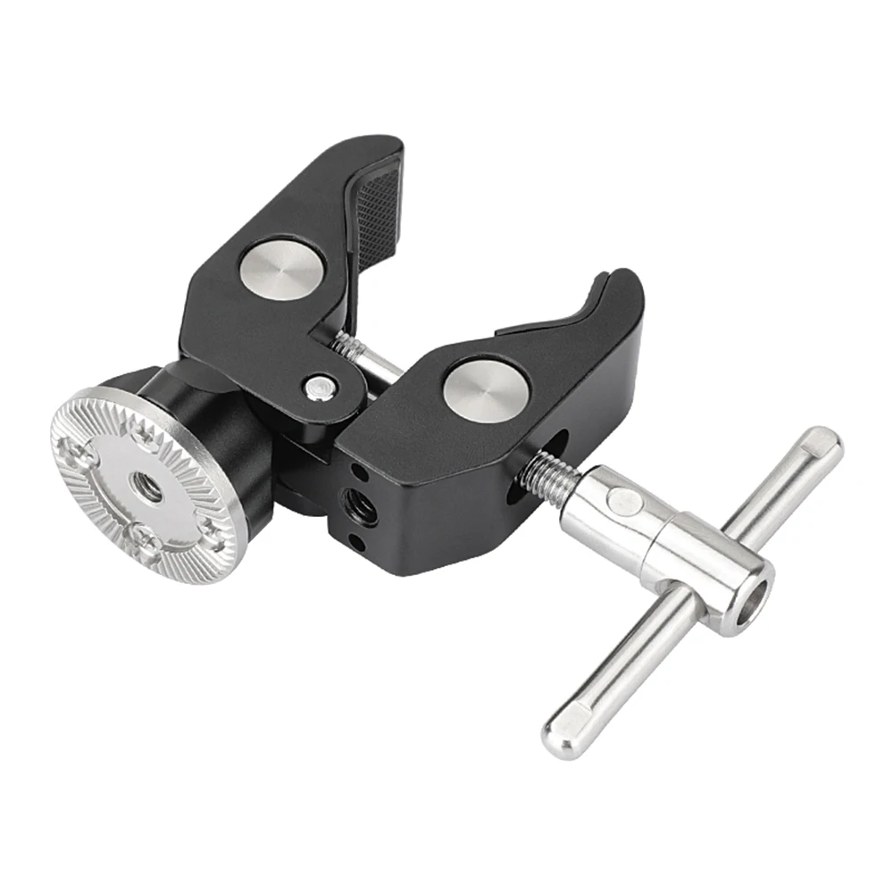 CAMVATE Super Crab Clamp กับ ARRI Rosette Mount M6หญิงด้ายและ1/4 "-20สำหรับ ARRI rosette ติดตั้งอุปกรณ์เสริม