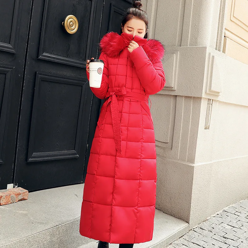 Winter Jacket Women Parkas 2021 New Coat Fur Collar Hooded Parka Korean version Female Thick Warm Cotton Padded Jacket Outerwear