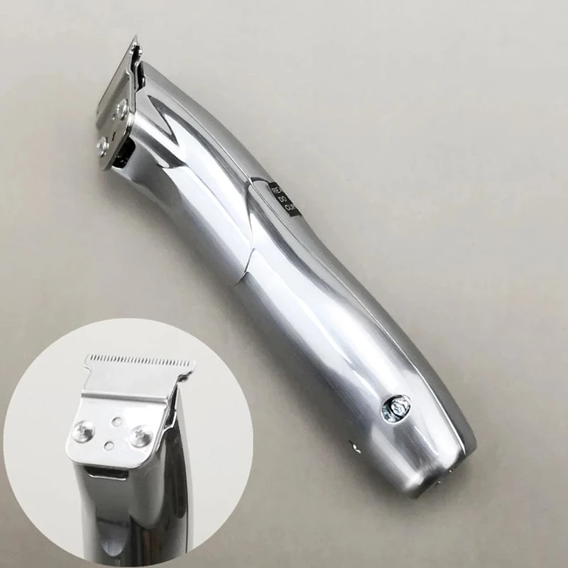 D8 Profissional Recarregável Barba Aparador para Homens, Clipper Elétrico, Máquina De Corte De Cabelo, Lâmina Pode Ser Zero Gapped, Design