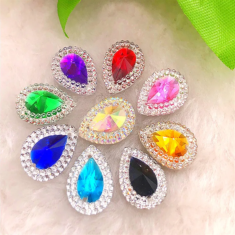 DIY Various Sizes and Quantities Resin Flat-bottom Rhinestone Jewelry Headwear Clothing Accessories