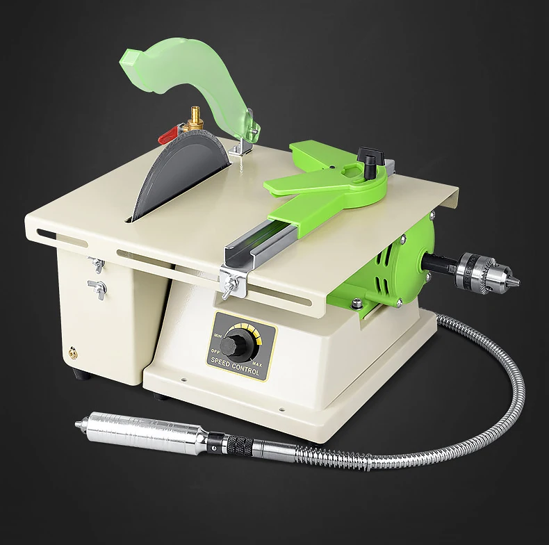 Pulidora de talla para carpintería, torno de pulido de piedra de joyería, conjunto de máquina de corte de molienda, Kit de herramientas de amoladora eléctrica de 1380W y 220V