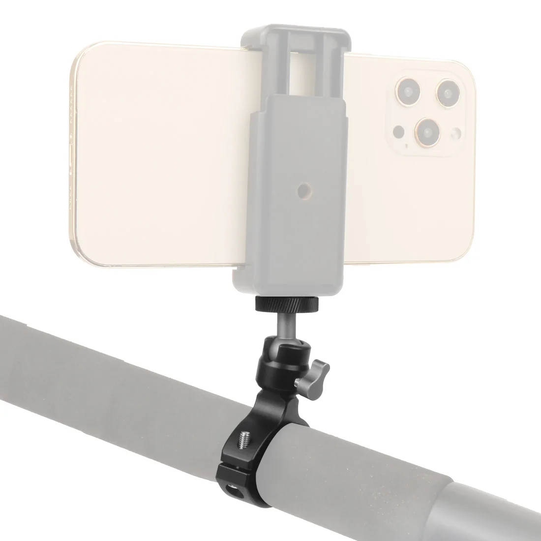 المقود المشبك جبل حامل ، جميع المعادن 360 قطب الكرة رئيس ، 1/4 "تصاعد المسمار ل GoPro 11 ، 10 ، Insta360 ، مصباح يدوي المتكلم