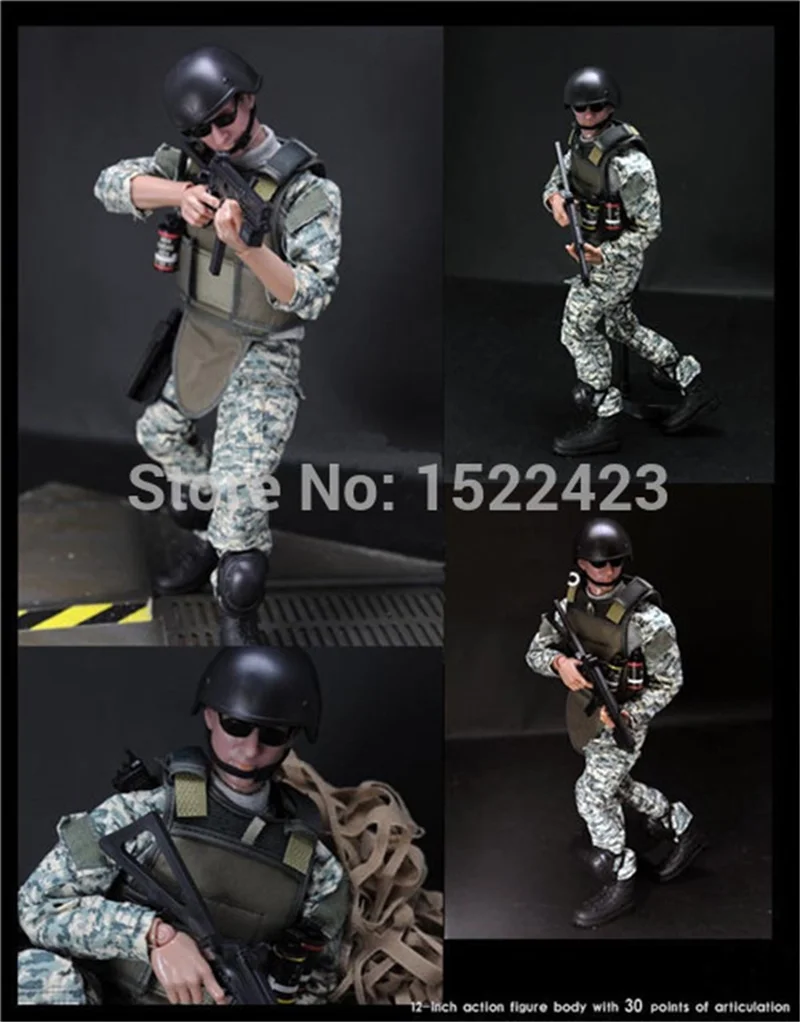 1/6 Soldier Forces Action Figure Model Military Army Combat w/ Uniform NB02A Jungle ACU Special Toy for Gift