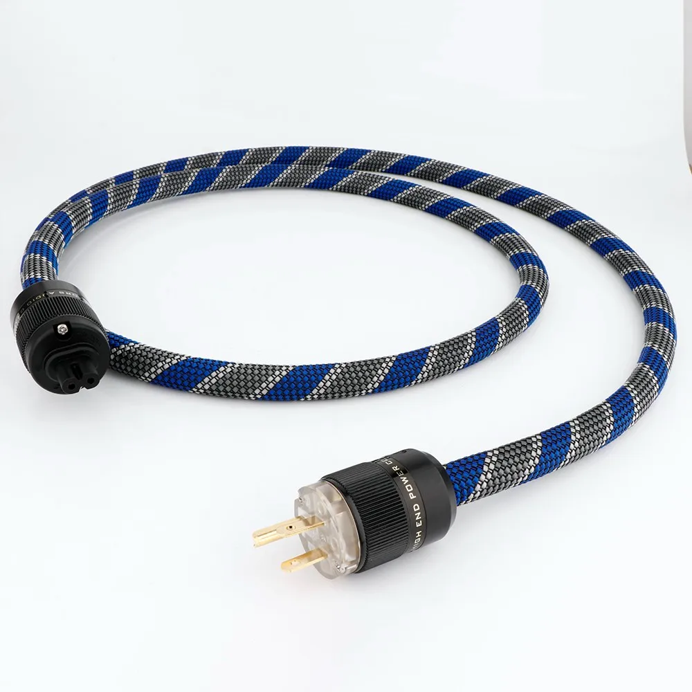 Preffair D503 12AWG OFC Copper US Power Cable HiFi Power Cord With Figure 8 IEC Female Plug Audio Power Cable Amplier CD DVD