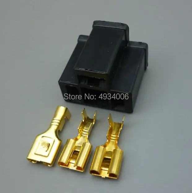 Worldgolden H4 9003 plastic connector Car Head Light Bulb Lamp Harness Socket Plug