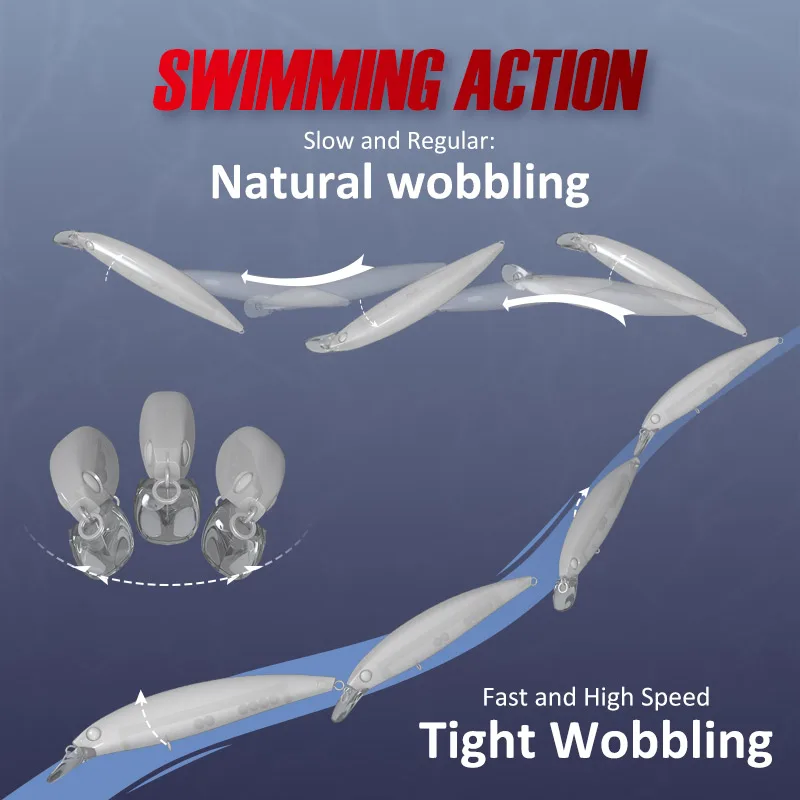 Noeby Floating Minnow - Wobbler flotante para lucio y mar - imagen 5