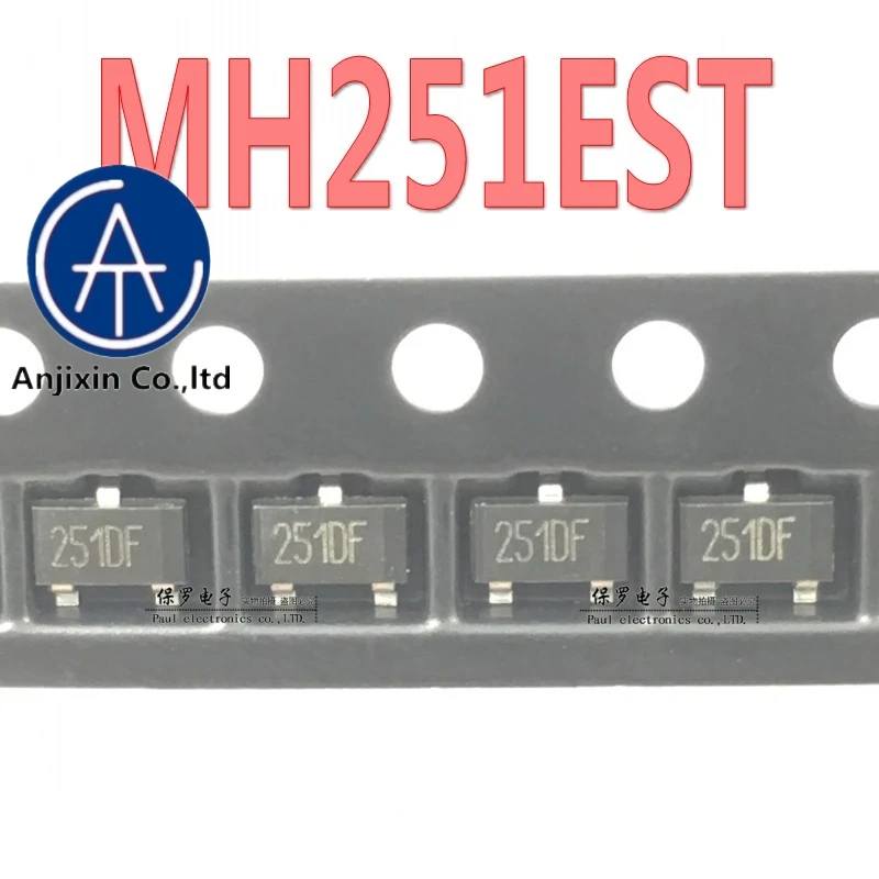 10pcs 100% orginal new MH251EST Silkscreen 251** CMOS output Hall switch element Omnipolar Hall sensor real stock