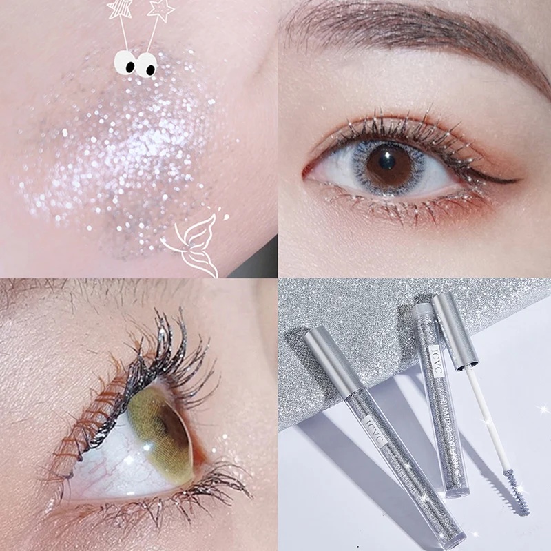 

GY Shining Diamond in the Debris Heart Machine Mascara Sequins Waterproof Sweat-Proof Not Smudge Sparkling Fairy Tears