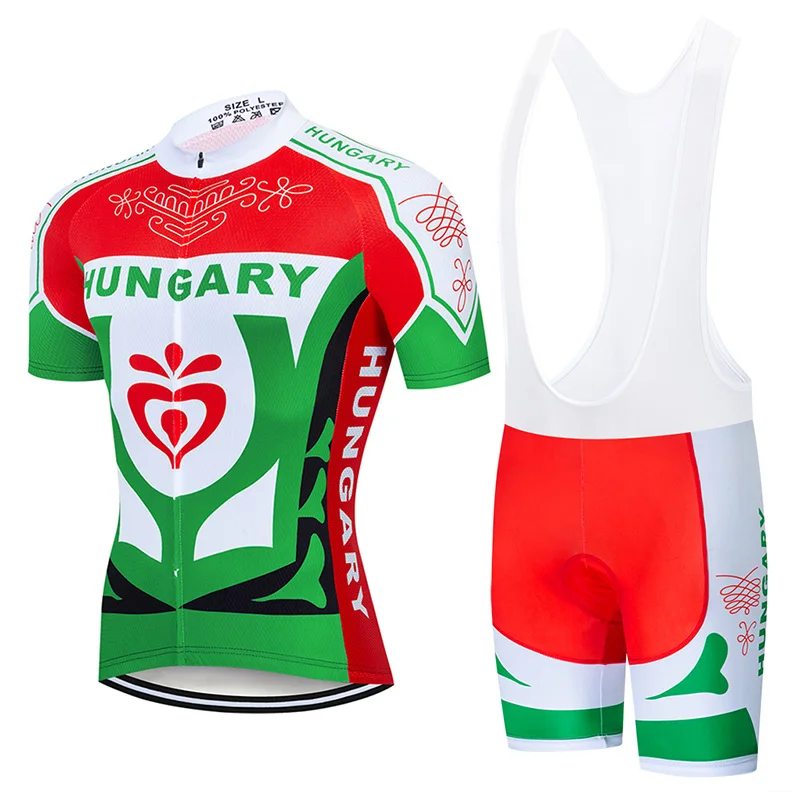 Crossrider 2025 Team HUNGARY Cycling Jersey MTB Bicycle Clothing Bike Wear Clothes Men\'s Short GEL Bib Sets Maillot Culotte Suit