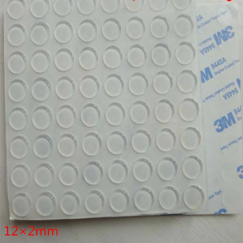 64-120pcs 12mm*2-7mm Rubber feets Self adhesive Silicone Pads Cabinet Bumpers Rubber Damper Buffer Cushion Furniture Hardware