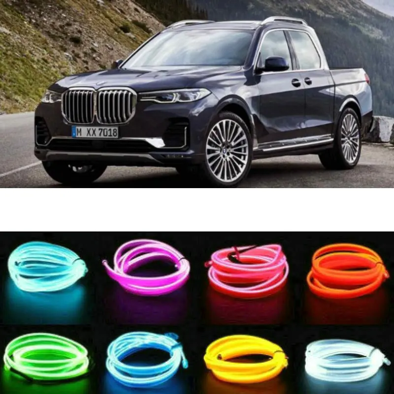 

5m el Atmosphere Lamp Interior Mood Lighting For BMW X7 pickup truck Audi Pickup Fiat Fullback Pickup Mazda BT-50 GMC Sierra