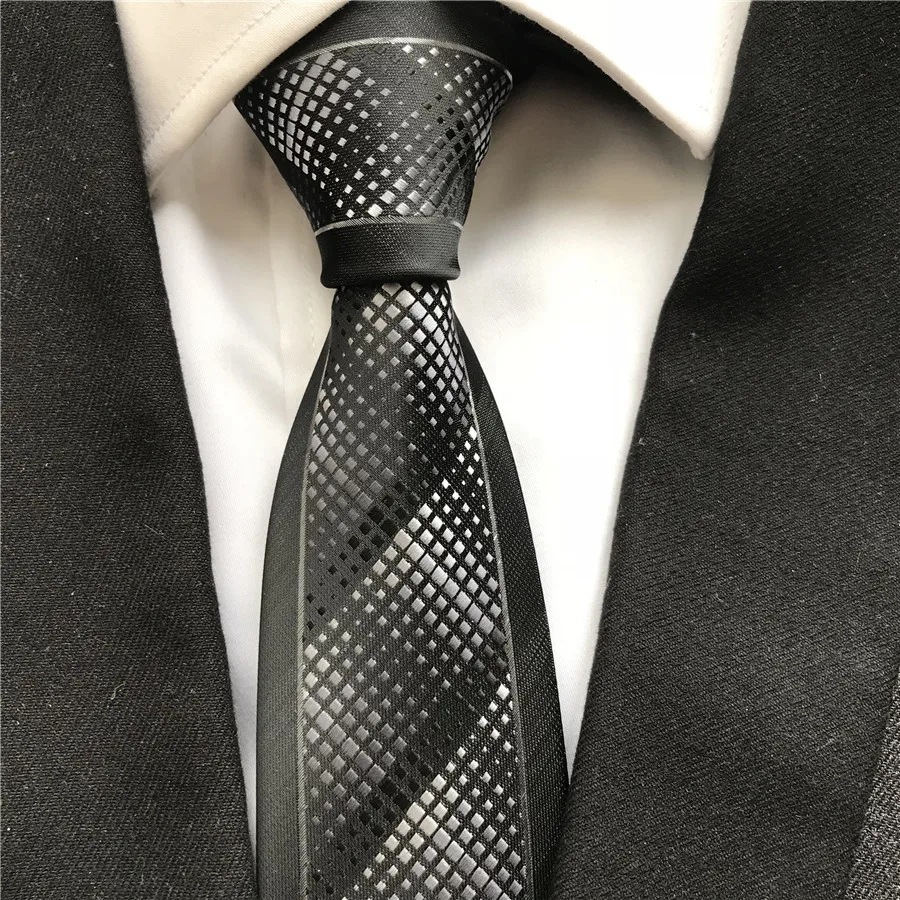 

Designer Men's Ties High Quality Woven Necktie Unique Panel Neck Tie for Man with Plaids