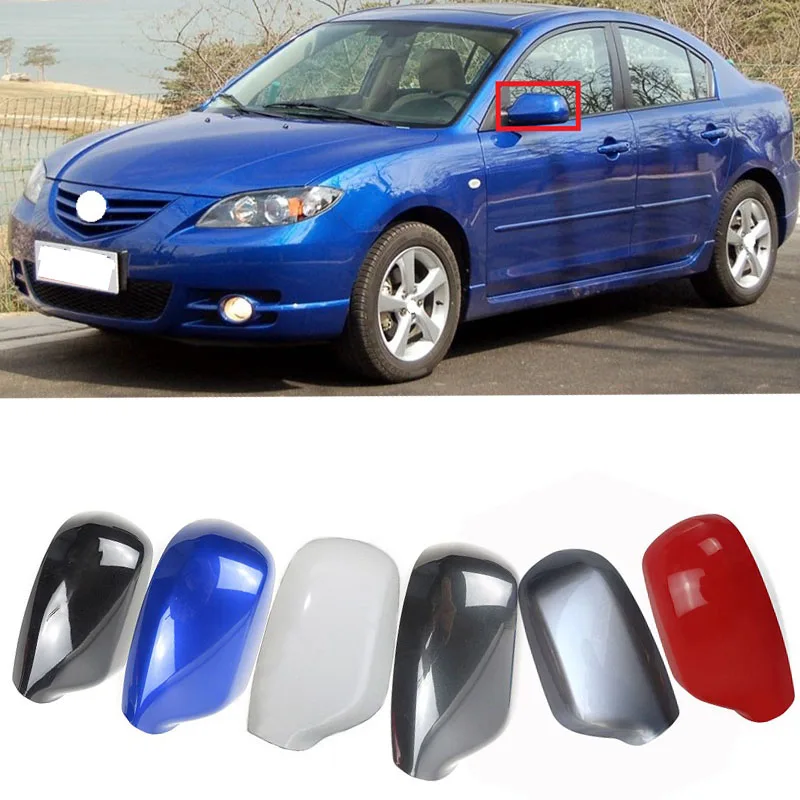 Lofty Richy For Mazda 3 M3 2003-2009 Outside Rearview Mirror Cover Rear View Mirror Shell Housing Hood Reversing Mirror Cover