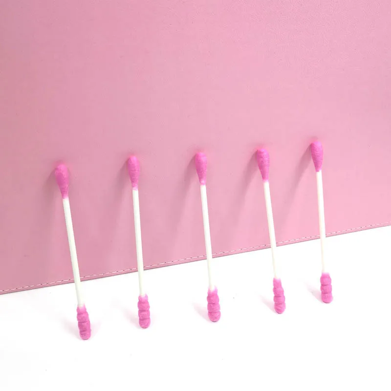 RISI For Eyelash Extension Double Head Cotton Swab Women Makeup Cotton Disposable Buds Cotton