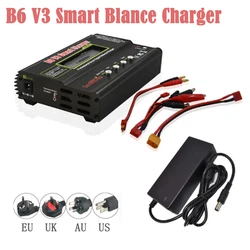 80W imax B6 V3 Smart Digital Balance Charger with 15V 6A adapte For RC Helicopter NiMH NiCD LiHV NiCd PB Li-ion Battery Charger