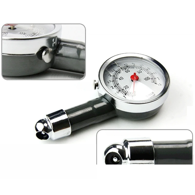 Auto Tire Pressure Gauge Metal Truck Racing Car Tire Pressure Measuring Instruments Tyre Meter Vehicle Tester Monitoring System