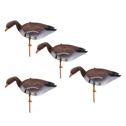 4pcs 3D XPE Goose Hunting Decoy Goose Decoy Target Garden Lawn Decor Scarer Outdoor Bird Flyer Lawn Pond Ornaments Simulation