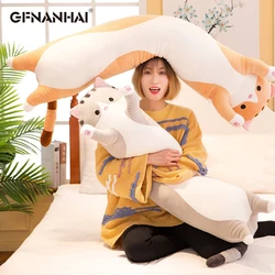 1pc 50-130CM kawaii 긴 동물 고양이 플러시 완구 어린이를위한 사랑스러운 부드러운 베개 여자 아기 잠자는 쿠션 만화 인형 인형