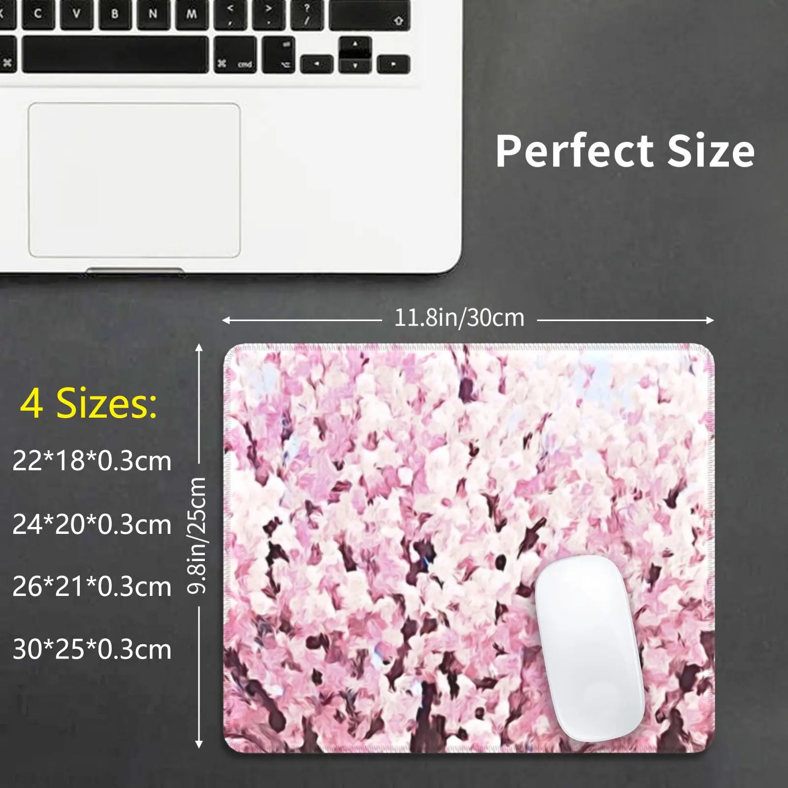 Sakura Cherry Blossom Watercolor Art Mouse Pad DIY Print Sakura Cherry Blossom Cherry Blossom Sakura