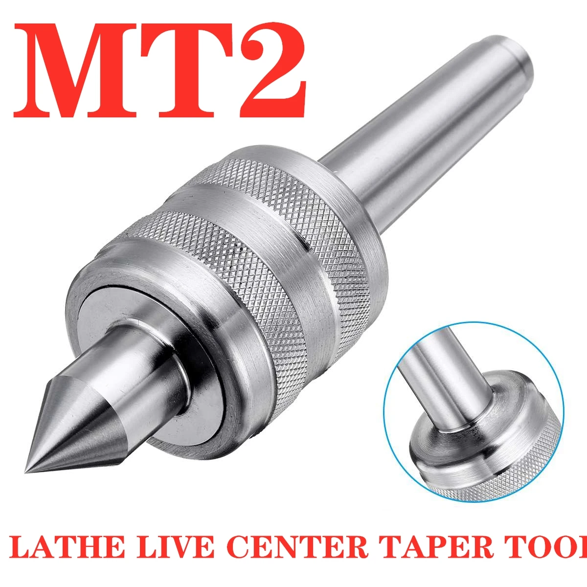 MT2 0.001 Accuracy Precisions Steel Lathe Live Center Taper Tool Triple Bearing For CNC Cutter Lathe Tool For Metal Wood Lathe