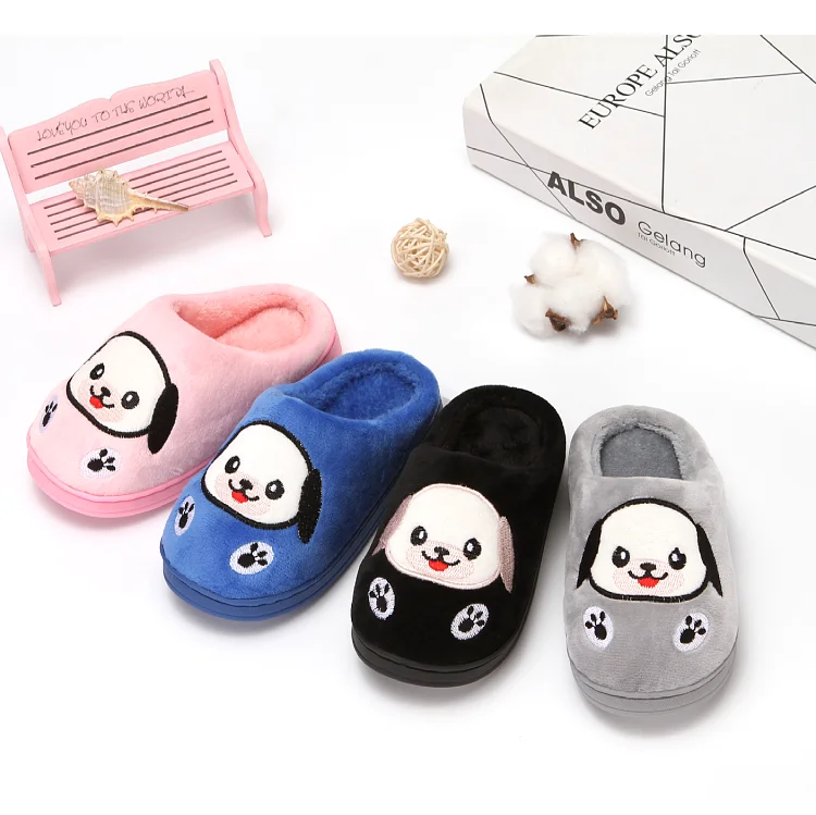 Children Snug Winter Warm Home Slippers Kids Gifts Indoor Shoes Girls House Floor Slides Boy Sliders Child Cotton shoes