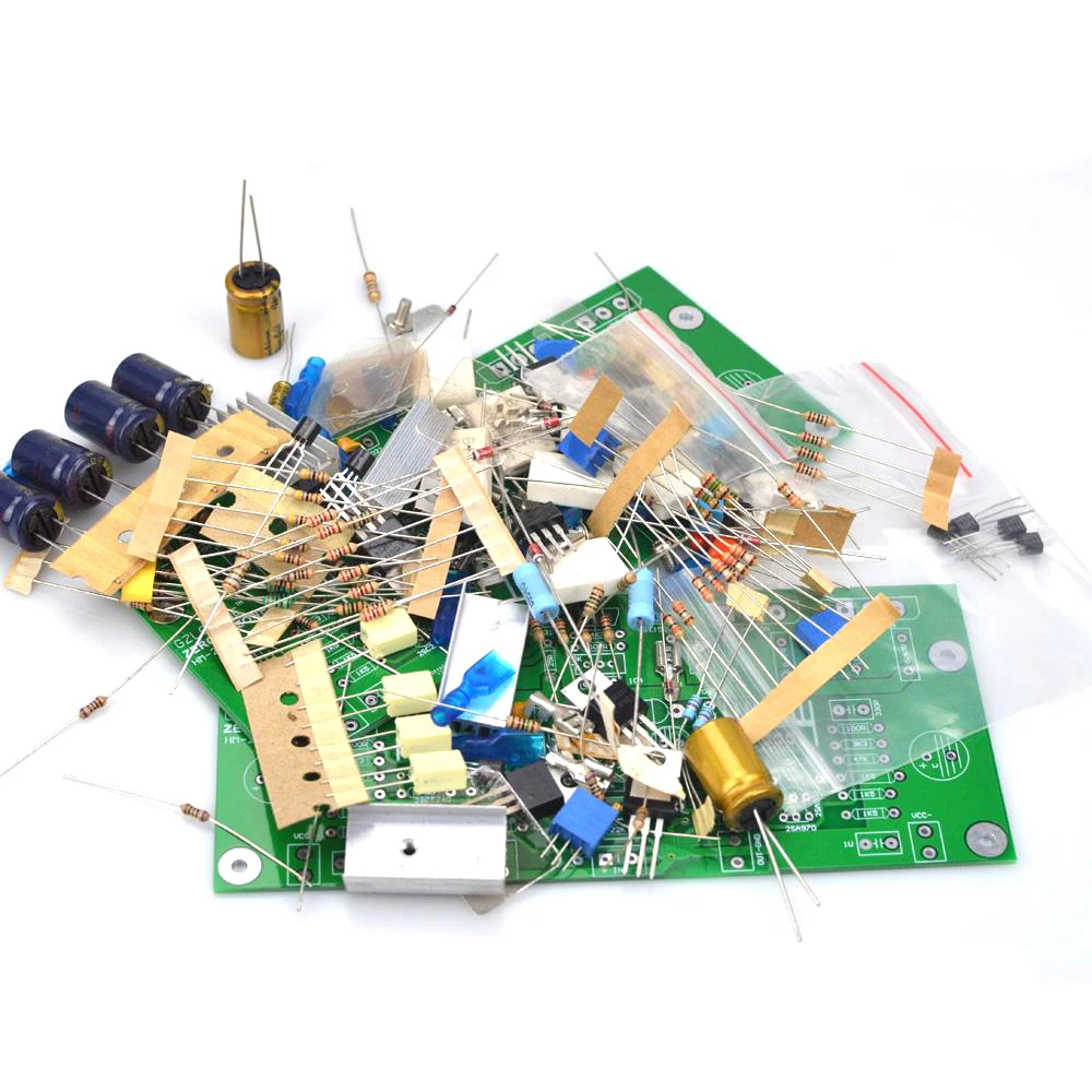 Reference KELL-KSA50 Circuit One Pair(2 Boards) HM2S-50W DIY KITS Class A After Stage Dual Channel Power AMP Amplifier Board