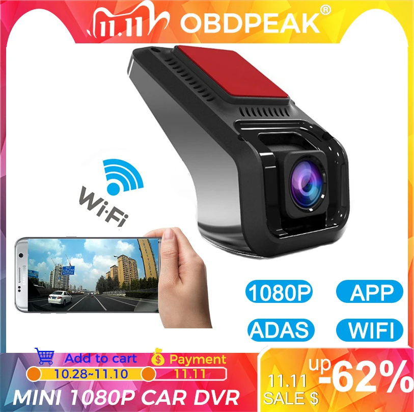 

Hidden Smart WIFI Car DVR X9 ADAS Dash Cam Mini Camera 1080P HD Lens Driving Recorder Hidden Type for Android Multimedia Player