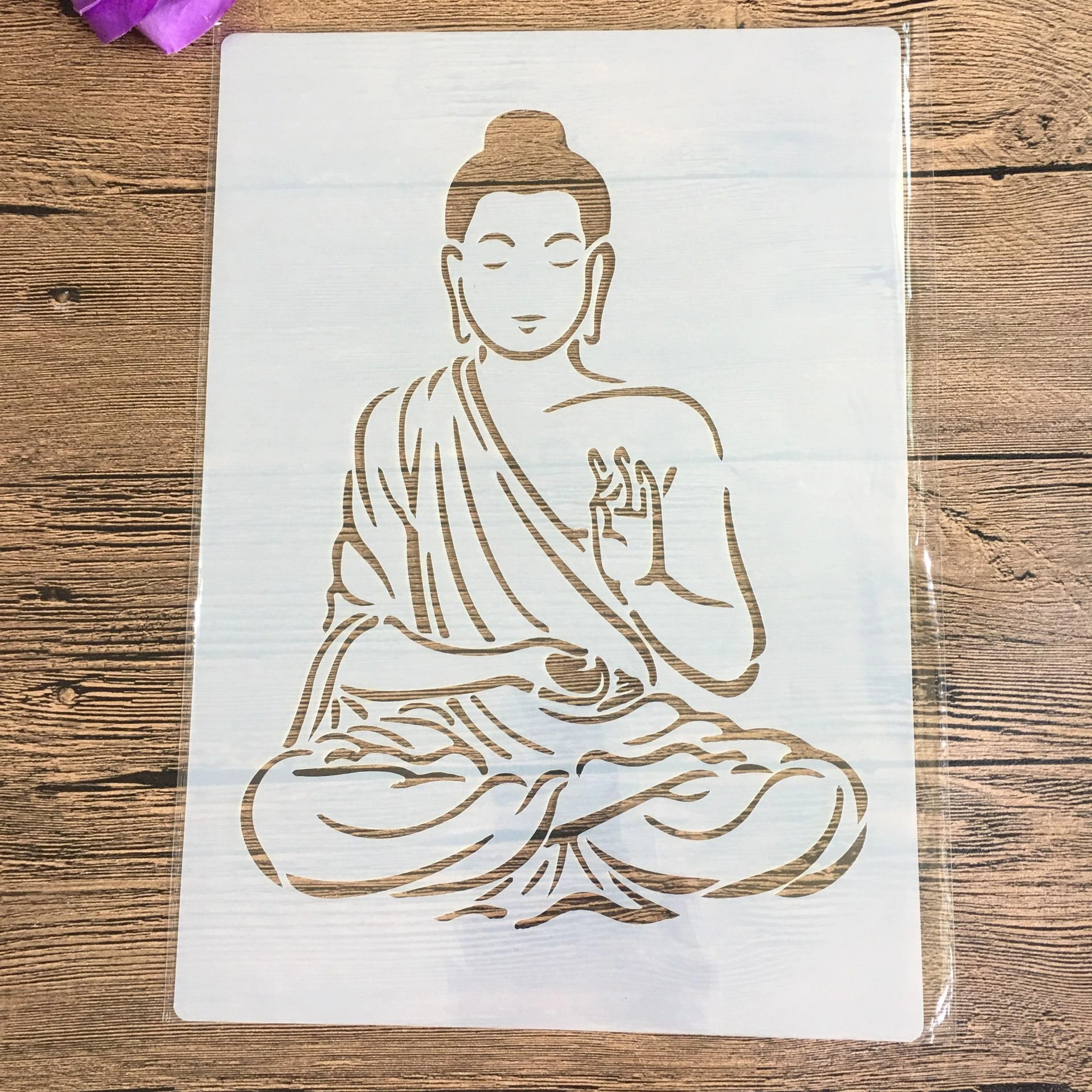 Image of Mandala Buddha A4 Dekorative Schablonen 29*21 cm DIY Wand Malerei Sammelalbum Färbung Präge Albumfor malerei und dekor