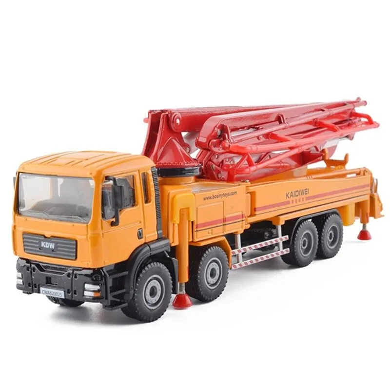 High quality 1:55 concrete pump truck alloy model,simulated metal engineering truck,exquisite collection and gifts,free shipping