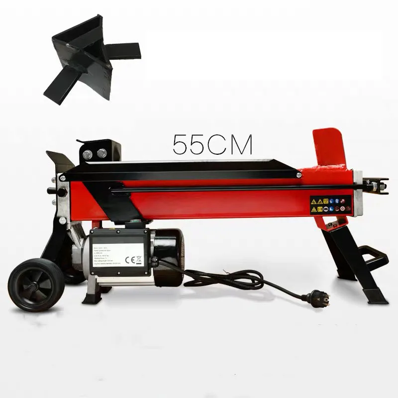 

1PC 8T Wood Splitting Machine Hydraulic Logging Wood Cutting Machine HLS8T-52 Wood Splitting Machine Woodworking Small Tool 220V