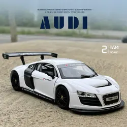 1/24 AUDI R8 Coupe Alloy Sports Car Model Diecasts Metal Toy Vehicles Racing Car Model High Simulation Collection Childrens Gift