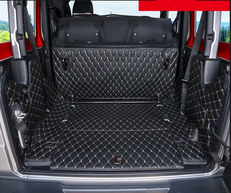 

Best quality! Special car trunk mats for Jeep Wrangler JL 2024-2018 2 door durable cargo liner boot carpets cover,Free shipping