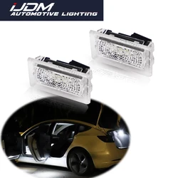 iJDM 2PCS For Tesla Model S Model X Model 3 Xenon White LED Car Interior Lights, Trunk Area Cargo Lights, Door Courtesy Lights