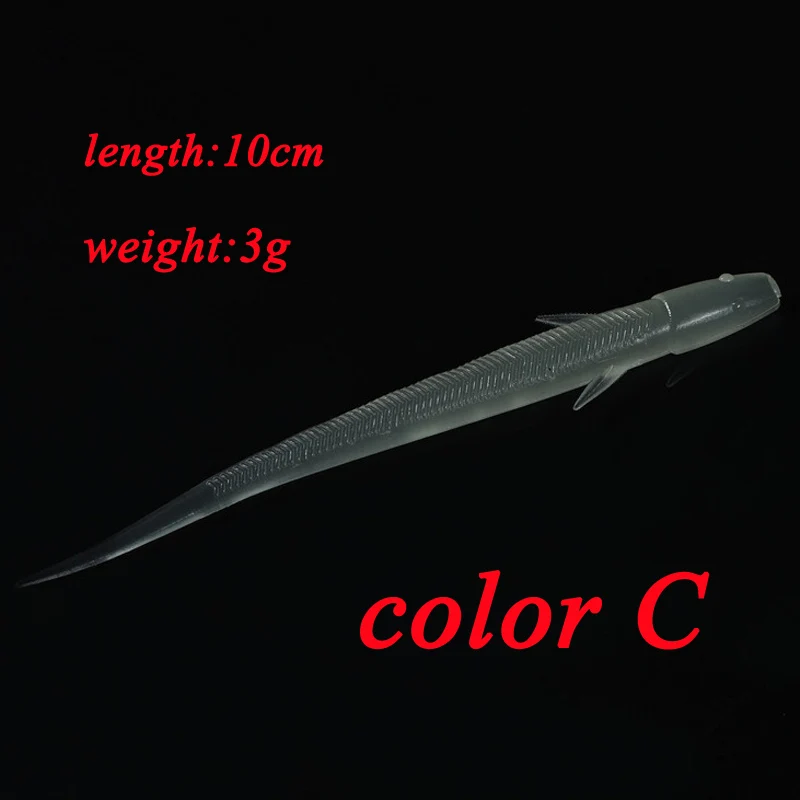 1pcs/lot soft lure bait Simulated Loach Jighead Swimbait Wobblers Artificial Tackle Silicone Worm Carp Jig Fishing 11cm 3g