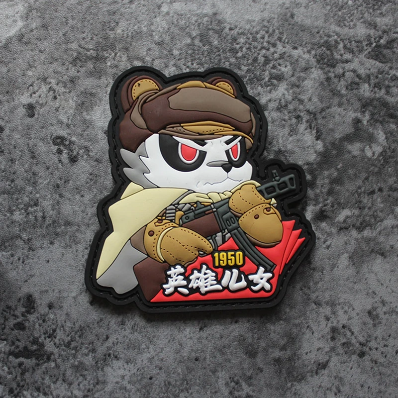 Sons & Hughters Parche táctico Panda 3D PVC para chaleco y bolsa MOLLE - imagen 5