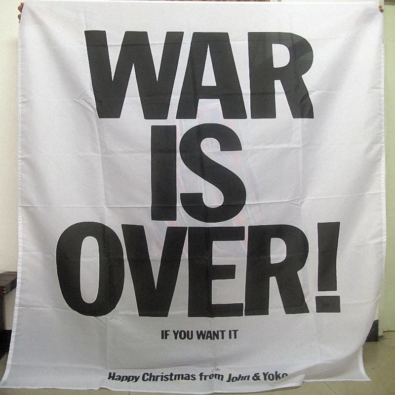 WAR IS OVER! Singer Posters Rock Music Stickers Hip Hop Reggae Flag & Banner HD Canvas Printing Art Tapestry Mural Wall Decor